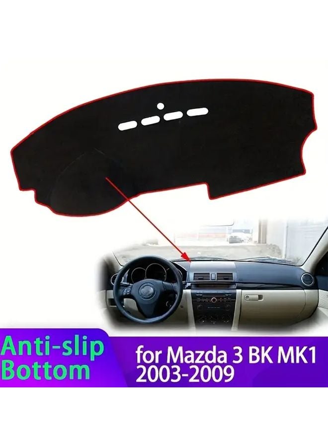 Left Hand Black Dashboard Mat Cover Sunshade Carpet for Mazda 3 BK 2003 2009 MK1 Models - Image 1